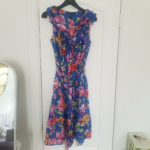 Ralph Lauren 100% Silk Dress - Picture 2 of 7